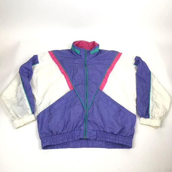 Vintage Jackets & Blazers - Spasso Vintage Retro 80’s Colorful Windbreaker